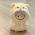 Only Clothing 2025 New Cute and Versatile Trendy 10cm Cotton Doll Little Hamster Jumpsuit Little Bear Dress Set, Cloak. 