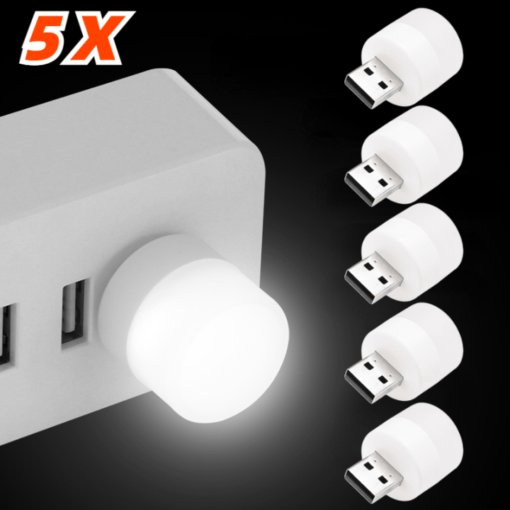 5PCS Super bright creative portable USB mini smart light small night ...