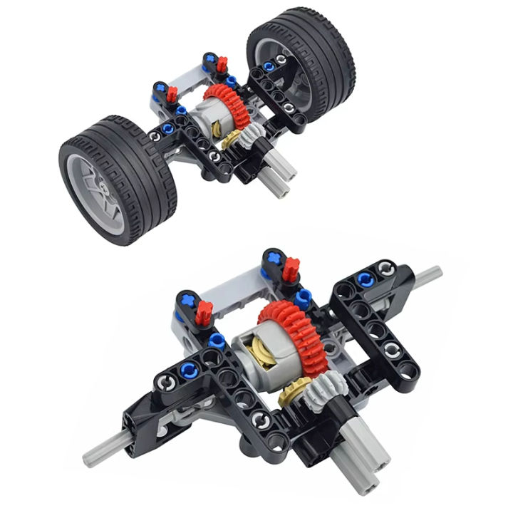 MOC%20Technology%20Assembles%20Cars%20Compatible%20with%20Lego%20style%20Particle%20Steering%20Belt%20Drive%20Integrated%20Structure%20Children's%20%20-%20Image%203