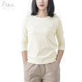Pena house three-quarter sleeve basic T-shirt pstl001. 