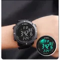 SYNOKE Men Outdoor Sports Multifunctional Waterproof Shock Resistant Large Screen Display Luminous LED Digital For Men Fashion. 