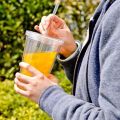 Reusable Double Layer Transparent Plastic Water Cup Portable Double Layer Straw Cup Home Classic Acrylic Water Cup Coffee Cup.