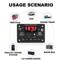 Without an amplifier Bluetooth 5.3 Decoder Board DIY Microphone FM Radio TF USB Car Audio Music Player Speakers Volume Control. 
