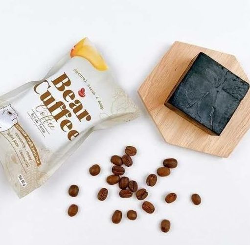 Bear coffee scrub soap