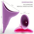 Ladies portable outdoor emergency standing urinal female silicone urinal Adult Piss Urine Bags For Car Travel Camping Pee Handy. 