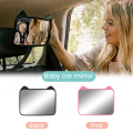 Adjustable Wide-Angle Car Seat Mirror, Headrest Mount Safety Monitor for Rear-Facing Baby & Child.