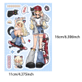 8pcs Korean Ins Wind Meow Star Guka Stickers Girl Style Cute Student Princess High Beauty Hand Book Notebook Decoration DIY. 
