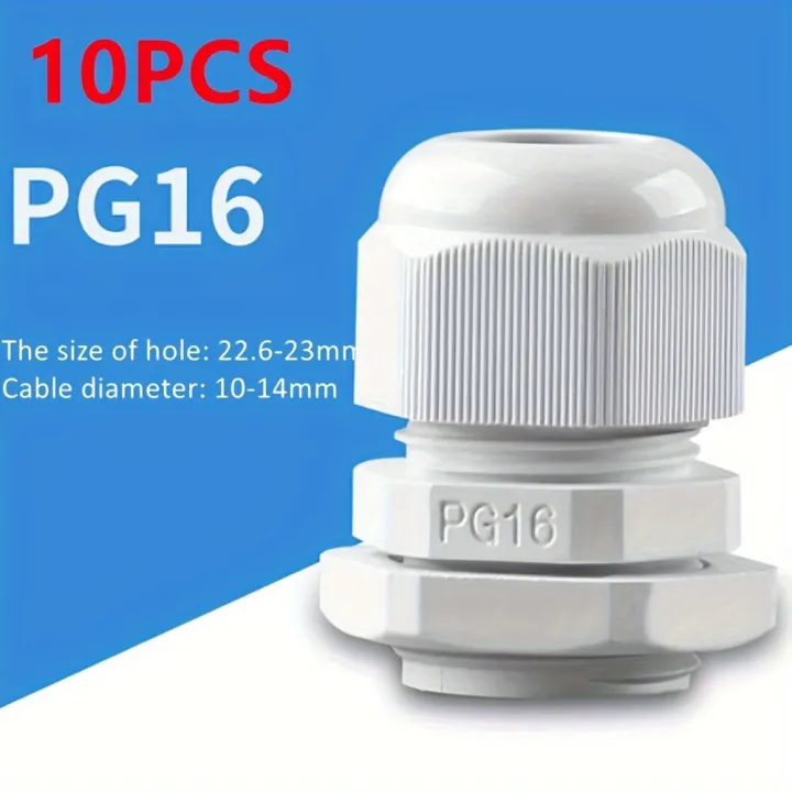 10pcs%20PG7%20-PG16%20for%203-14mm%20%20Wire%20Cable%20White%20Black%20Nylon%20Plastic%20Connector%20%20Waterproof%20Cable%20Gland%20Plastic%20Cable%20Entry%20IP67%20-%20Image%207