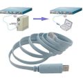Prolific Console Cable USB RS232 to RJ45 for Cisco Huawei Router - PL2303RA - Blue. 