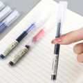 10Pcs/set High Quality Needle Type Gel Pens Straight Liquid Ballpoint Pen Kawaii Stationery School Office Supplies Writing. 