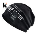Men's Beanie Hats Autumn Outdoor Thin Casual Skullies Beanies Printing Letters Streetwear Hip Hop Bonnet Gorras Men Spring Hat.
