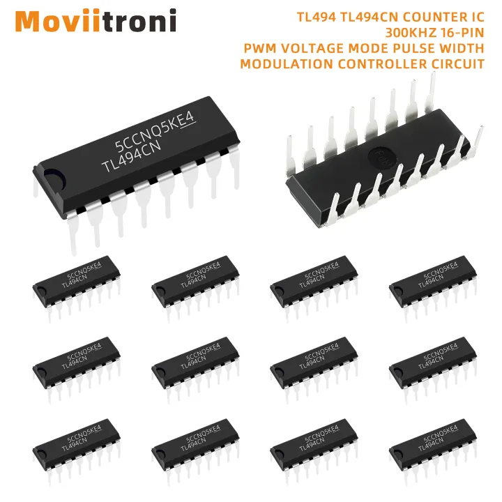 TL494 TL494CN Counter IC PWM Voltage Mode Pulse Width Modulation Controller Circuit 300kHz 16-Pin
