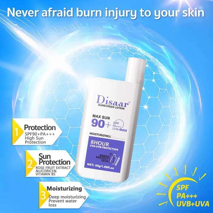 Disaar%20SPF%2090%20Sunscreen%20Lotion%2050g%20Long%20Lasting%20Protection%20Sun%20Cream%20%20Moisturizing%20Portable%20Sunblock-50gm%20-%20Image%204