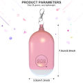 Rechargeable Self Defense Keychain Alarm 130dB Loud Emergency Personal Siren with Flashing Strobe Light SOS Safety Alert Device. 
