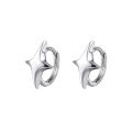 Foxanry Star Geometric Hoop Earrings For Women Couples Minimalist New Fashion Hip Hop Classic Personality Birthday Jewelry Gifts.