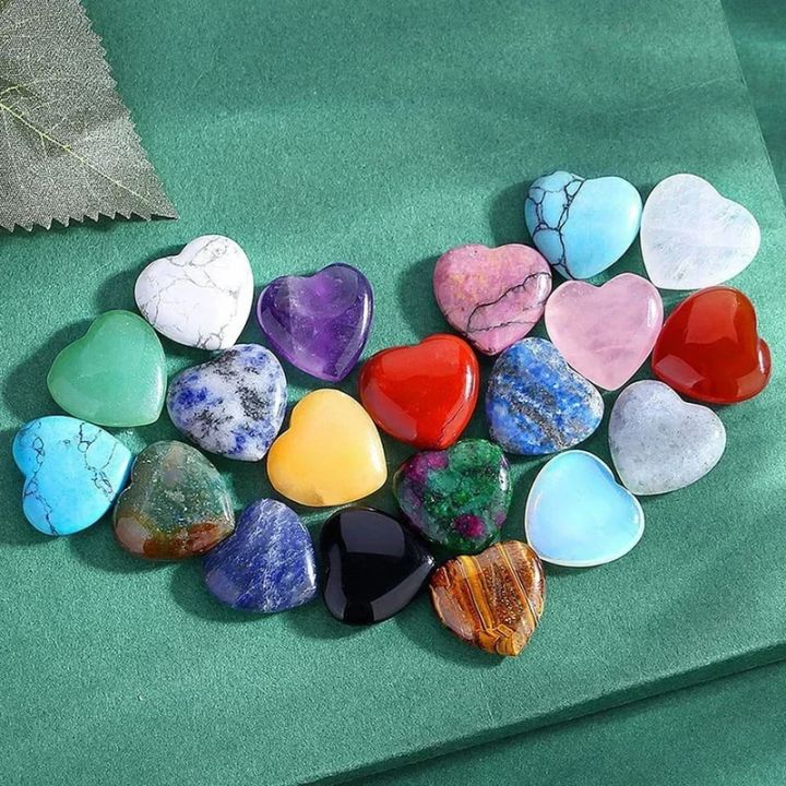 10/20/30PCS%20Heart%20Shape%20LOVE%2020MM%20Natural%20Crystal%20Amethyst%20Agate%20Irregular%20Mineral%20Healing%20Stone%20Gravel%20Specimen%20Home%20Decoration%20-%20Image%206