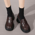 Lucyever Women's Loafers 2024 Spring British Style Slip On Platform Mary Jane Shoes Woman Japanese Jk Uniform Lolita Shoes Women.