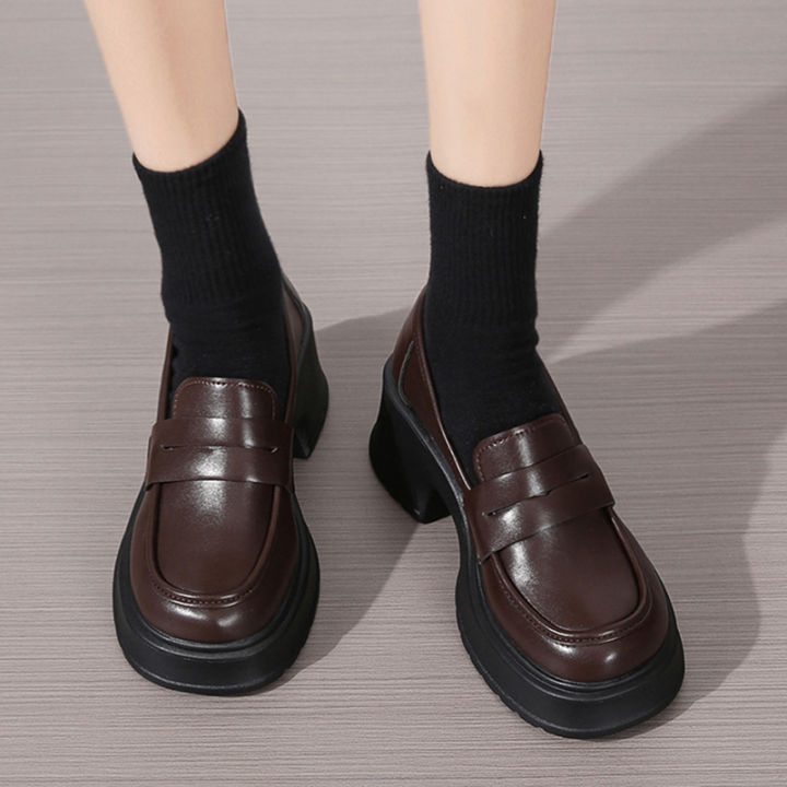 Lucyever%20Women's%20Loafers%202024%20Spring%20British%20Style%20Slip%20On%20Platform%20Mary%20Jane%20Shoes%20Woman%20Japanese%20Jk%20Uniform%20Lolita%20Shoes%20Women%20-%20Image%202
