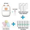 Mini Printer Thermal Adhesive Labels Printer Sticker Bluetooth Mini Pocket Label Notes Printer for Home and Office Android IOS ..