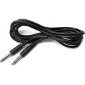 Guitar Cable For Bass And Electric Guitar - Straight To Straight Angle 1/4 Inch Instrument Cable - Black | 3 Meter. 