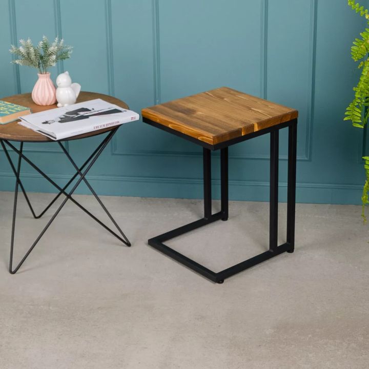 Small%20kitchen%20stool,%20ottoman,%20black%20metal%20and%20wood,%20no%20assembly%20required%20-%20Image%204