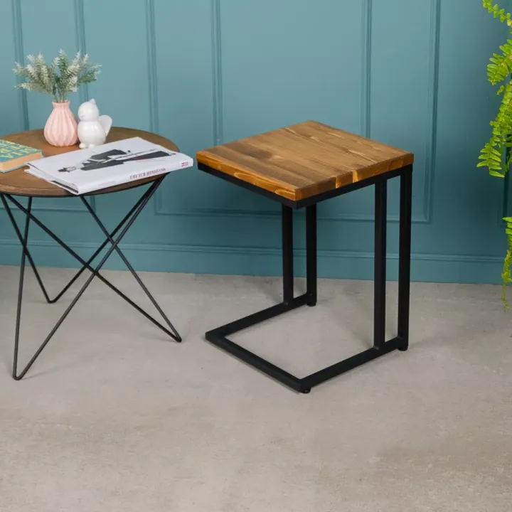 Small%20kitchen%20stool,%20ottoman,%20black%20metal%20and%20wood,%20no%20assembly%20required%20-%20Image%204