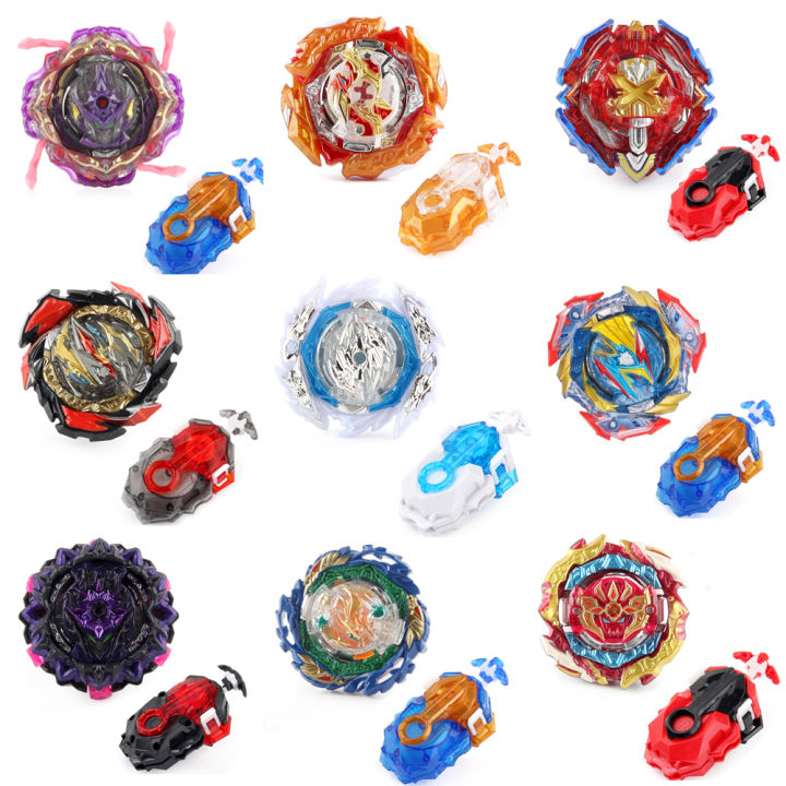 Bey Burst Metal Spinning Top Battle Gyro Toy with String Launcher Set