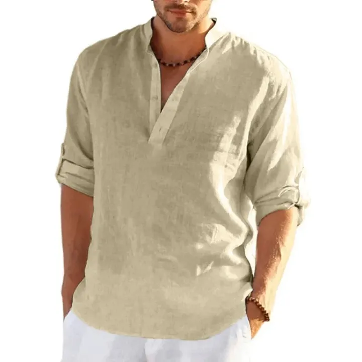 New%20Men's%20Linen%20Long%20Sleeve%20T%20Shirt%20Solid%20Color%20Loose%20Casual%20Breathable%20Shirt%20Cotton%20Mens%20Shirts%20Designer%20Lightweight%20Streetwear%20-%20Image%202
