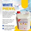 Premium White Phenyl – Intense Clean, Lasting Freshness, Total Germ Protection. 