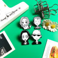 Japanese Anime Girls Oosaki Nana Character Enamel Brooches Backpack Hat Badge Clothes Lapel Pins For Fans Christmas .