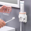 1pc Automatic Toothpaste Dispenser Creative Wall Mount and Small Toothbrush Holder Squeezer for Family Shower Bathroom.
