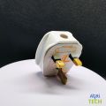 3 Pin Flat Plug 13A Premimun Quality White Connector Cord Adapter Electrical Power Socket..