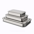 Stainless Steel 201 Dental Instruments Tray Surgical Nursing Lid Medical Equipment Steriliser Container For Dentist Storage Box. 