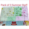 Winter/Summer Baby Clothes PACK OF 3 - Baby dress Newborn baby suit for  0-1 month /  Pack of 3 newborn baby 3 piece suit,  shirt pajam and cap - baby clothes. 