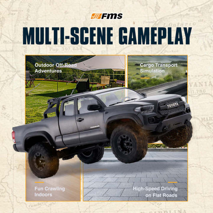 FMS%20Tacoma%20Officially%20Authorized%20Simulation%20Small%20Scale%201:24%204WD%20Remote%20Control%20Climbing%20Car%20RC%20Off-Road%20Vehicle%20FCX24M%20RTR%20-%20Image%204