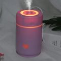 Chigo Portable USB Mini Air Humidifier - 220ml Capacity - Purify and Decorate Your Office or Home - Includes LED Night Light - Ideal for Relaxation and Personal Well-being(purple). 