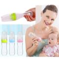 1pcs Multicolor 90ml Silicone Spoon Feeder with Stand. 