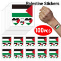 100-10PCS Tattoo Stickers Waterproof Palestine Flag Sticker Temporary Tattoo Sticker Fake Tattoo Body Art Face Arm Stickers. 
