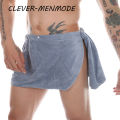 Men's Sexy Shorts Bathrobe Bath Towel Soft Side Open Pajamas Towel Thick Swimming Soft Beach Shower Culottes 18+ Adult Pajamas. 