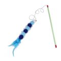 1 PCs New Elastic String Imitated Furs Bug Funny Cat Stick Suitable for Cats.