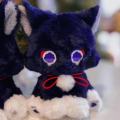 Genshin Game Anime Figure Doll Fluffy Cat Plushie Toy Impact Wanderer Pet Scaramouche Cat Toy Cosplay Mascot Doll Gift For Kids. 