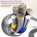 4 in 1 Functional 240W Super Fast Charge USB Type C Liquid Silicone Aluminum Alloy Data Cable For iPhone .