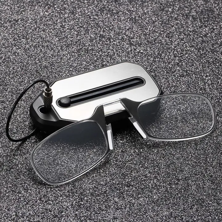 1pc%20Legless%20Mini%20Nose%20Clip%20On%20Portable%20Reading%20Glasses%20For%20Women%20Rimless%20Portable%20Folding%20Magnifying%20Presbyopic%20Glasses%20Eyewear%20dr.%20eyemo%20-%20Image%205