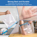 Food Vacuum Bags Reusable Zip Lock Food Vacuum Packaging with Sealing Pump Food Grade Frozen Packaging For Kitchen Vacuum Bags. 