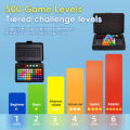500 Levels IQ Toy, Puzzle Smart Challenge Game With Timer - Logic Thinking Chess, Travel Game, Tabletop Toy, No Batteries.