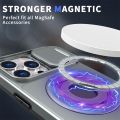 Slide Camera Protection Ring Holder Magnetic Case for IPhone 16  Pro Max Plus  Plus for Magsafe Cover. 