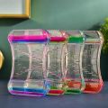 Creative Oil Drop Sliding Dual Color Liquid Water Oil Drop Hourglass Sports Bubble Decompression Toy Timer Desktop Decoration. 
