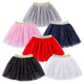 Children's Skirts For Girls Summer Cotton Lace Baby Mini Tutu Skirts Stars Glitter Dance Sequin Birthday Party Skirt for Kids.