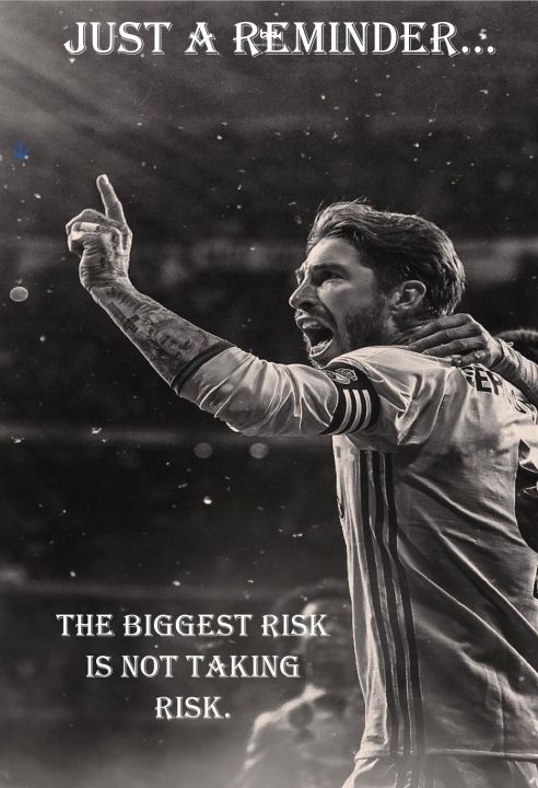 Sergio Ramos motivation poster 8.27 × 11.69 / 11.69 × 16.54 inches