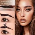 Waterproof Peel-off Semi Permanent Eyebrow Gel Natural Lasting Eye Brow Liquid Tearing Tattoo Tint Cream Cosmetics.